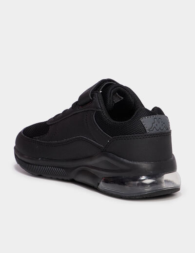 Baskets running &agrave; scratchs Kappa noir gar&ccedil;on