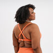 Haut de maillot de bain balconnet orange femme grande taille