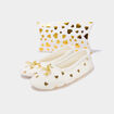 Chaussons ballerines avec pochette blanc femme