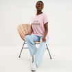 T-shirt EVJF oversize coton rose femme