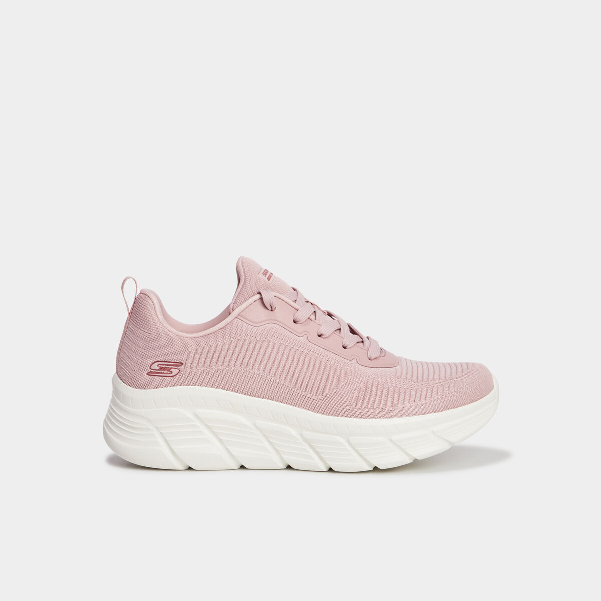 Baskets running Skechers Bobs Flex rose poudrée femme
