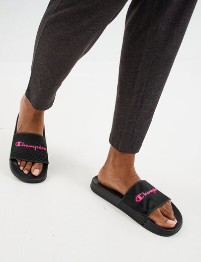 Mules Champion Daytona noir femme