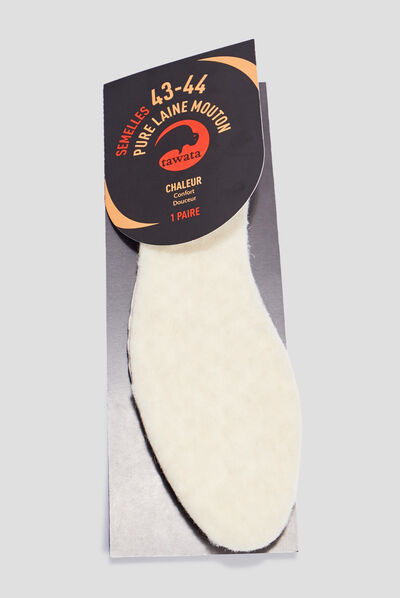 Semelles chaleur Tawata ecru mixte