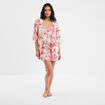 Ensemble pyjama short 2 pièces rose femme