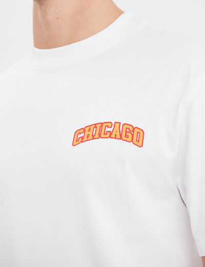 T-shirt oversize manches courtes Creeks blanc homme