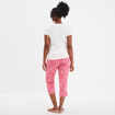 Ensemble pyjama corsaire et t-shirt rose fushia femme