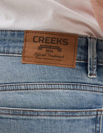 Jeans regular 5 poches denim triple stone homme