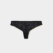 Tanga dentelle noir femme