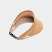 Visi&egrave;re paille tress&eacute;e sable femme