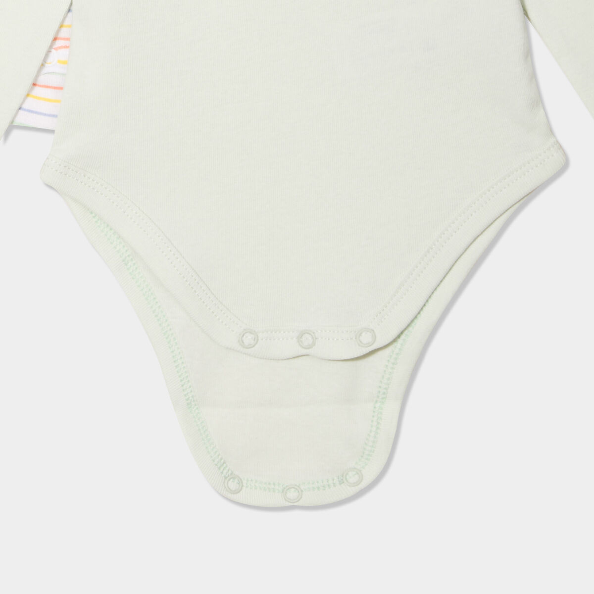 Lot 3 bodies US manches longues coton vert clair bébé