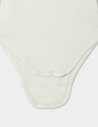 Lot 3 bodies US manches longues coton vert clair bébé
