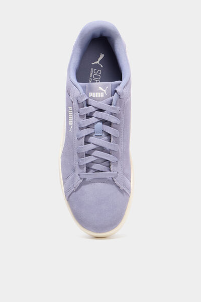Baskets cuir su&eacute;dine Puma Smash V3 bleu homme