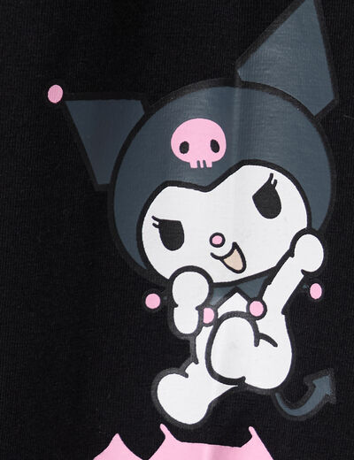 Legging coton Hello Kitty Kuromi noir fille