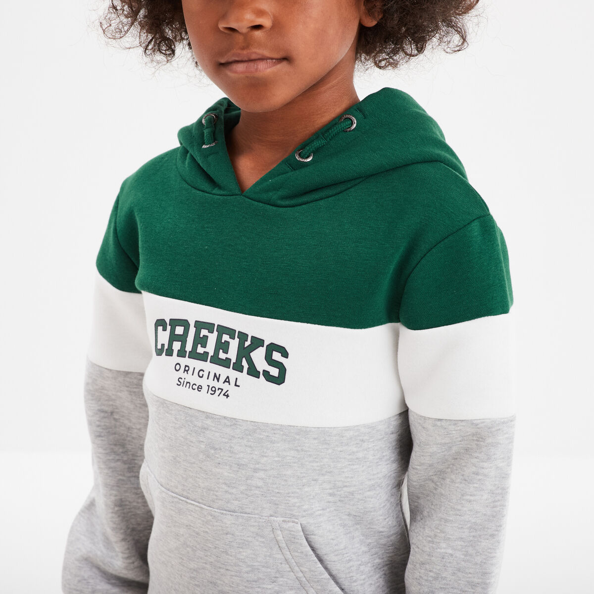 Sweat à capuche hoodie Creeks vert foncé garçon