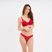 Soutien-gorge foulard paddé dentelle rouge femme
