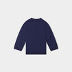 Sweat poche ventrale manches longues bleu marine bébé garçon