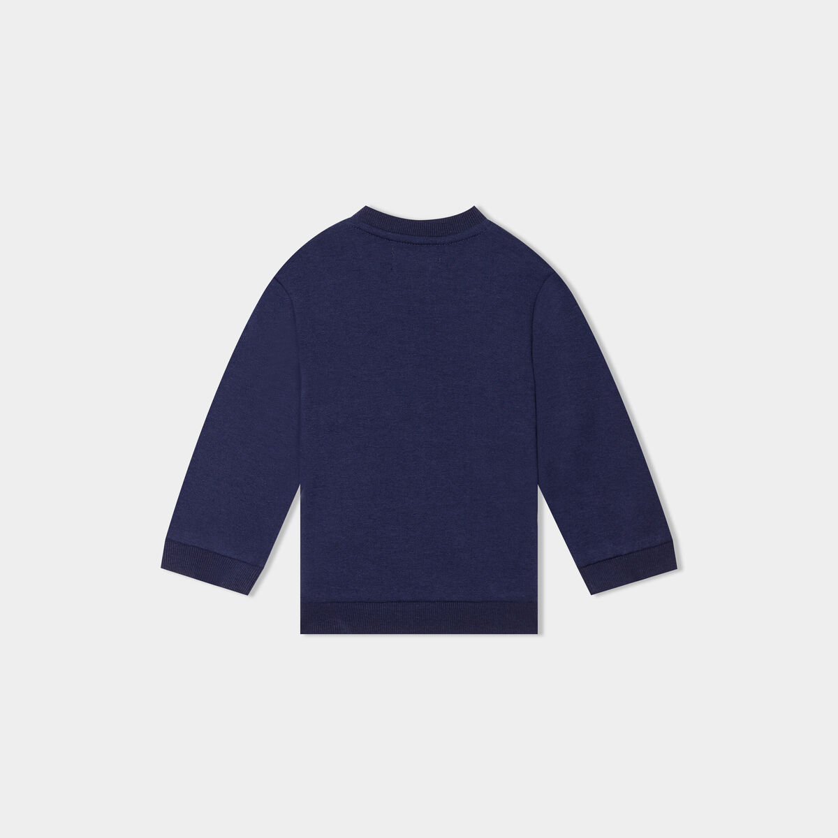 Sweat poche ventrale manches longues bleu marine bébé garçon