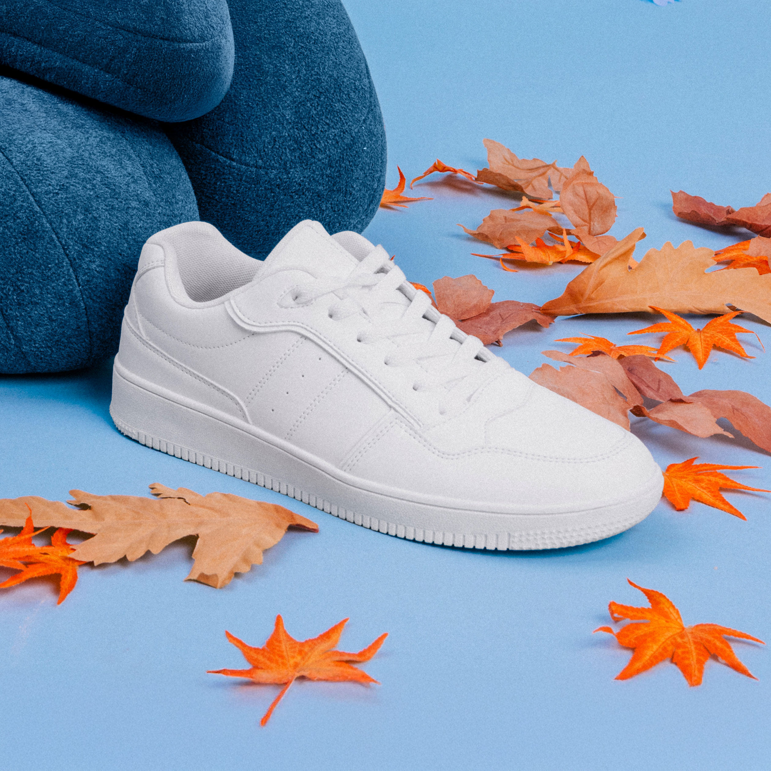 Tennis basses à lacets blanc homme CREEKS