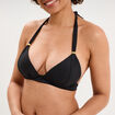 Haut de maillot de bain forme triangle noir femme