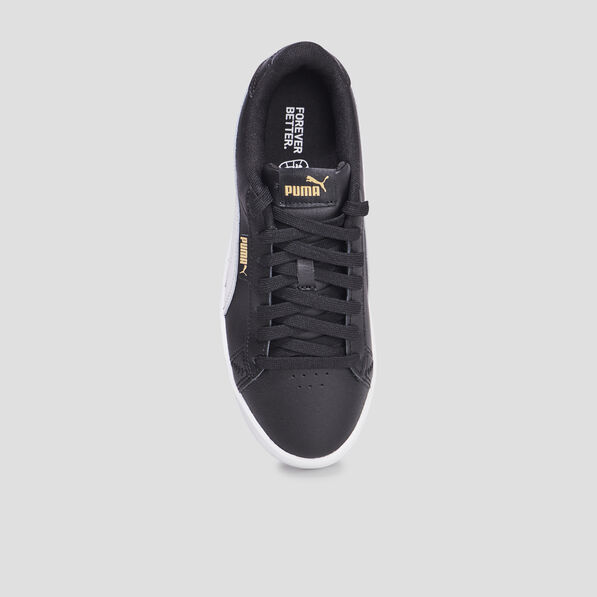 Tennis basses à lacets en cuir Puma Jada noir fille