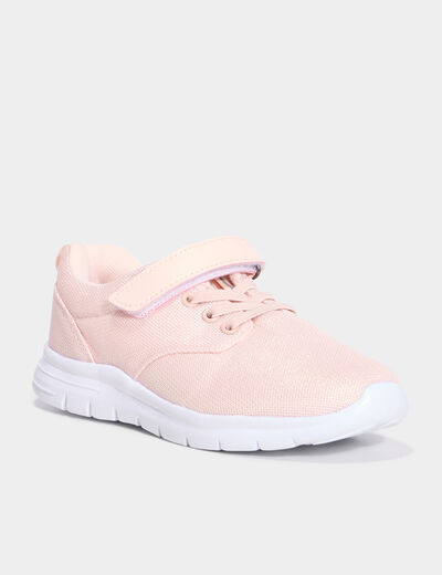 Baskets running semelles flex rose fille