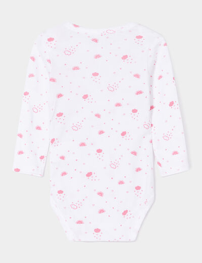 Lot 3 bodies US coton rose fushia bébé fille