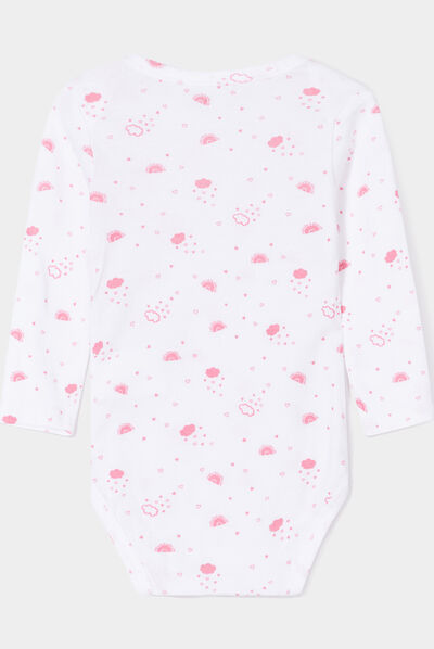 Lot 3 bodies US coton rose fushia bébé fille