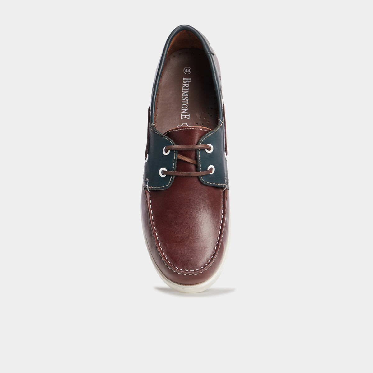 Chaussures bateau en cuir multicolore homme