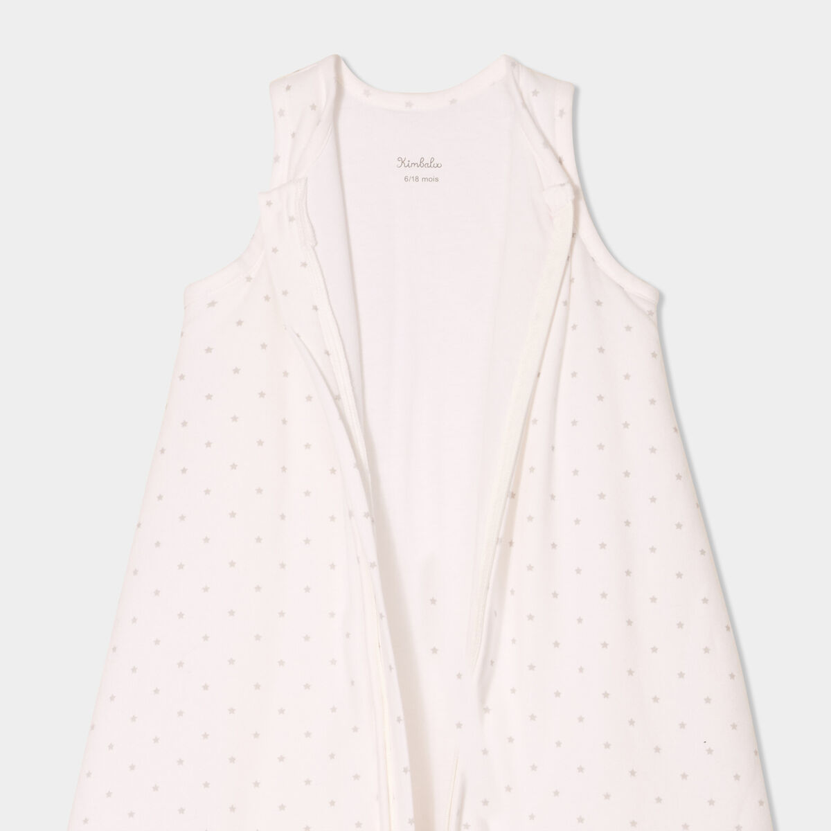 Gigoteuse sans manches TOG 1 coton blanc b&eacute;b&eacute;