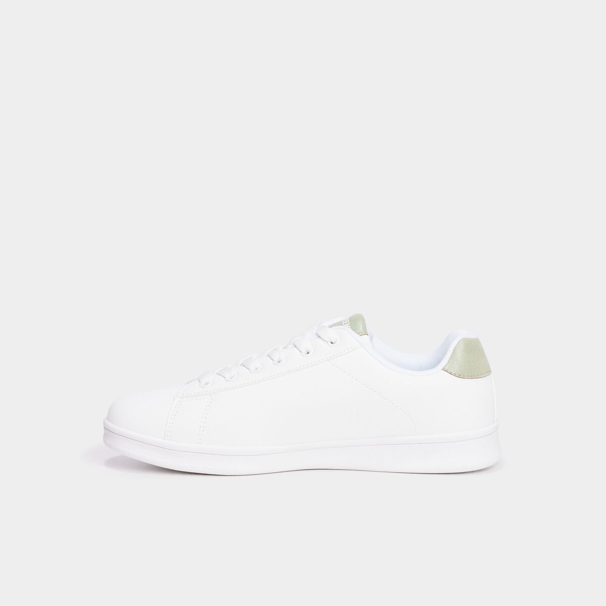 Baskets &agrave; lacets vert clair femme