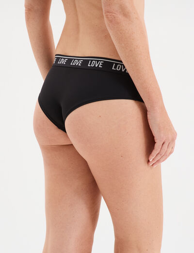 Lot 2 shortys noir femme
