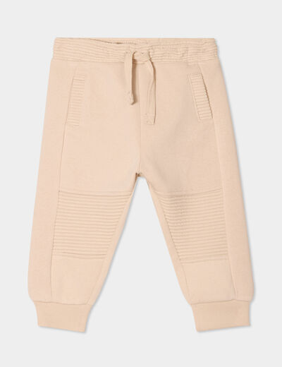Pantalon de jogging taille élastiquée sable bébé garçon