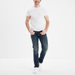 Jeans denim straight 5 poches denim dirty homme