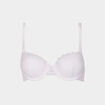 Soutien-gorge corbeille paddé dentelle blanc femme
