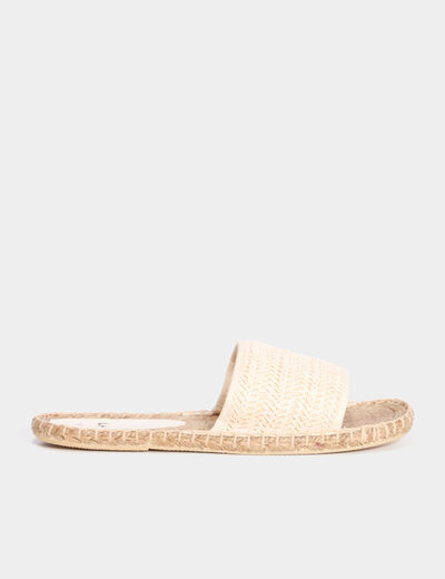 Mules semelles cordes multicolore femme