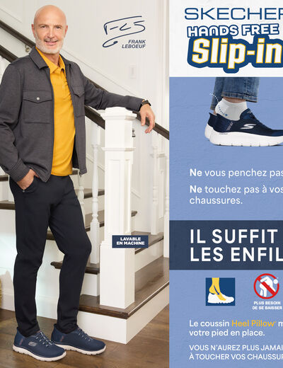 Baskets running Slip-ins Skechers bleu homme