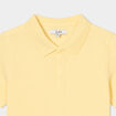 Polo manches courtes &agrave; d&eacute;tail brod&eacute; jaune clair gar&ccedil;on