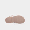 Sandales brides iris&eacute;es en cuir Creeks bleu fille