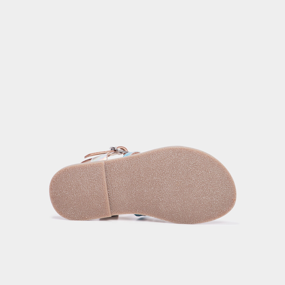 Sandales brides iris&eacute;es en cuir Creeks bleu fille