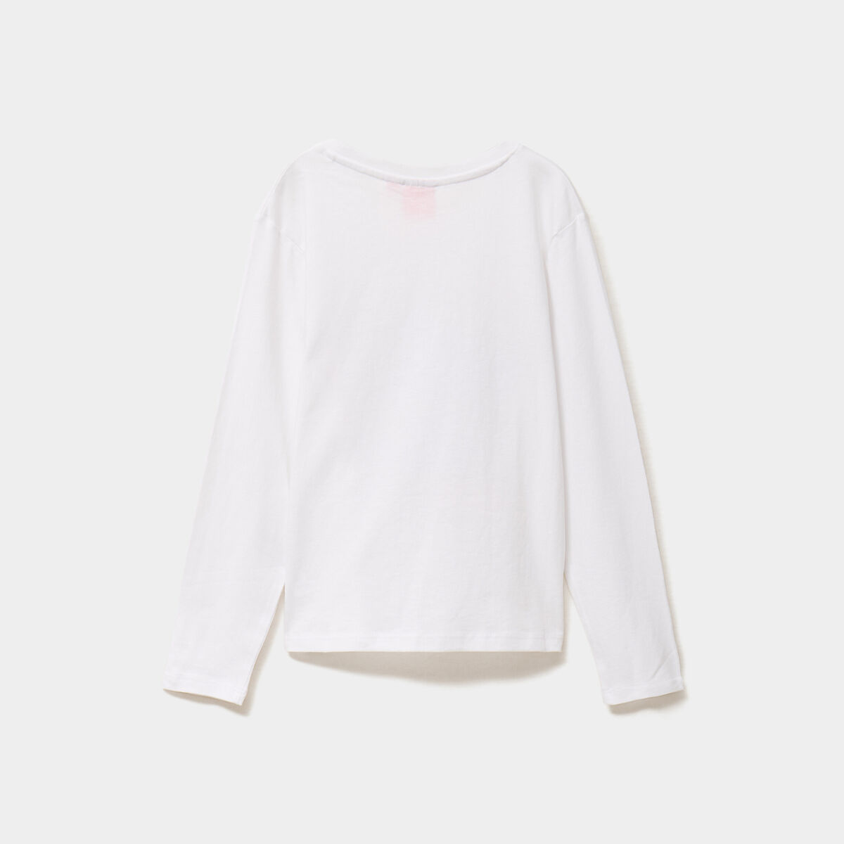 T-shirt manches longues No&euml;l Stitch blanc fille