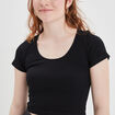 T-shirt manches courtes noir femme