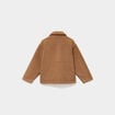 Veste courte sherpa marron gar&ccedil;on