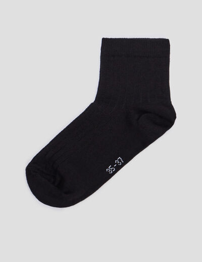 Lot 3 paires chaussettes noir femme