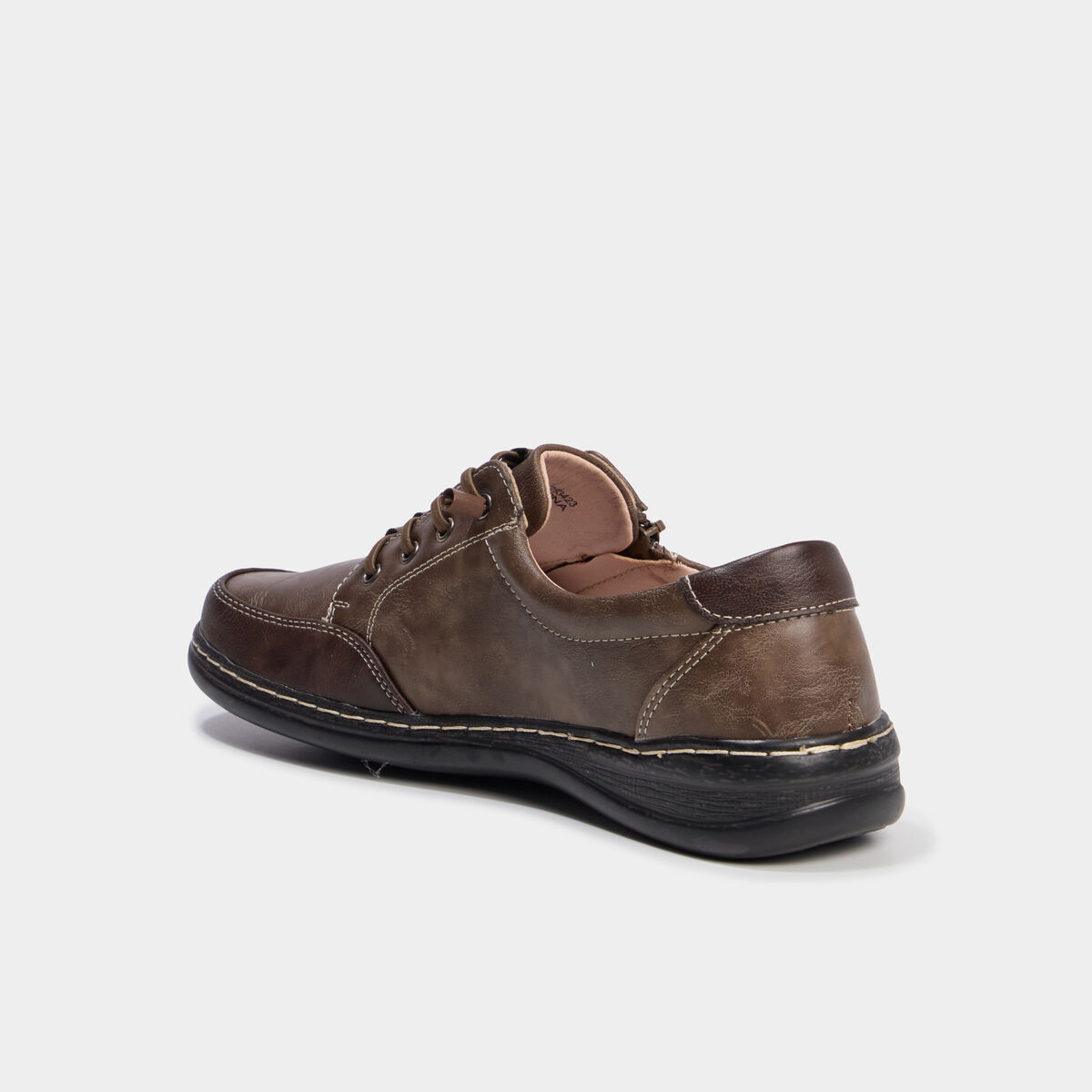 Derbies confort zipp&eacute;es &agrave; lacets taupe femme