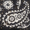 Foulard carré noir femme