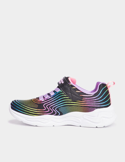 Baskets running lumineuses Skechers noir fille