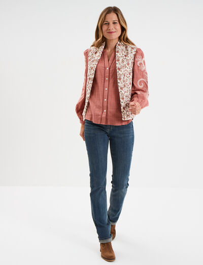 Jeans slim coton denim dirty femme