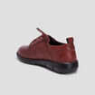 Derbies à lacets compensées rouge femme