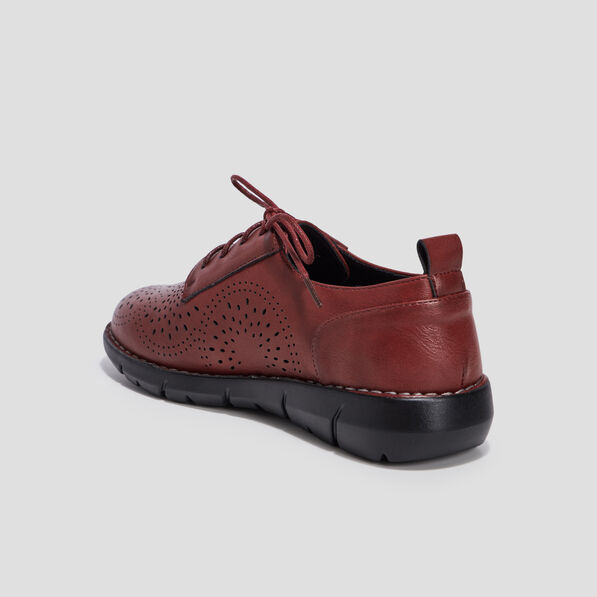 derbies a lacets compensees rouge femme Derbies à lacets compensées rouge femme