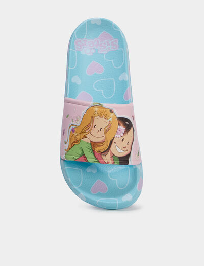 Claquettes de plage Les Sisters multicolore fille